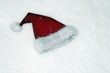 Santa hat on snow