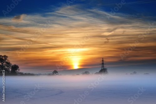 Photo: Beautiful winter landscape Beautiful winter landscape