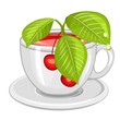 Cup of cherry tea