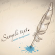 Graphic painting of feather