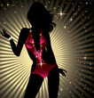 Glamouros showgirl silhouette