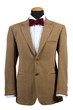 front view of elegant brown suit front view of elegant brown suit