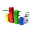 business block chart on white