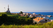 Panoramic of Comillas village, in the province of Santander Panoramic of Comillas village, in the province of Santander
