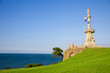 Comillas Marquis monument facing the Cantabric sea, Santander