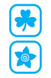 Clover and Flower Icons