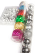 Boxes with Christmas ornaments
