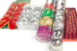 Boxes with Christmas ornaments