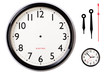 Blank clock face and hands