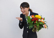 Willkommen mit Blumen