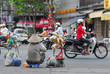 woman selling on street woman selling on street
