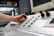 Leitstand einer Druckmaschine