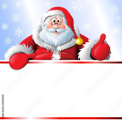 Vector: Santa with copy space Santa with copy space
