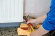 hands of a plumber repairman