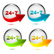 24*7  icon