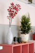 Christmas decoration close-up in a living room