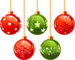 Color Christmas balls Color Christmas balls