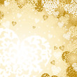 heart background gold