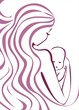 woman and baby sketch