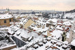 Romantic Snovy Prague Roofs, Czech Republic Romantic Snovy Prague Roofs, Czech Republic