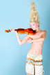 playing violin