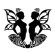 Zodiac signs gemini. Tattoo design