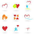 Vector: Cardiology, heart and people icons collection. VECTOR Cardiology, heart and people icons collection. VECTOR