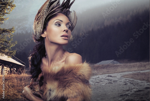 Photo: Portrait of a beautiful woman Portrait of a beautiful woman
