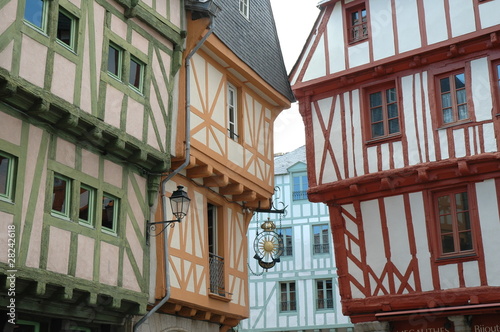 Photo: maisons à pans de bois à Vannes maisons à pans de bois à Vannes