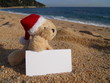 christmas beach advertisement