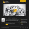 black stylish website template portfolio photographers designers