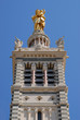 Clocher de Notre-Dame de la Garde et la Vierge à l'enfant