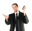 Irritated businessman