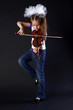 Foto: little girl playing of violin little girl playing of violin