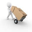 Illustration: Hand barrow truck Hand barrow truck