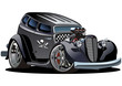 Vector cartoon hotrod