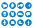 set of baseball icons