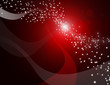 Fond rouge avec étoiles