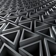 3D render bitmap - triangle ornamental structure