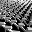 3D render bitmap - arrow ornamental structure