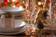 A decorated christmas dining table A decorated christmas dining table