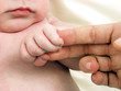 Baby holding daddies finger. Baby holding daddies finger.