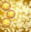 Christmas disco ball on lights background Christmas disco ball on lights background