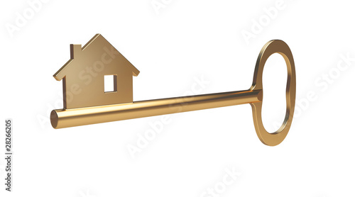 Photo: Golden House Key - Mortgage symbol Golden House Key - Mortgage symbol