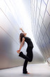 Photo: Yoga pose toward light 1 Yoga pose toward light 1