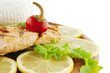 grilled salmon and greek cheese