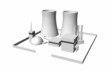 3D Kernkraftwerk freigestellt 02 3D Kernkraftwerk freigestellt 02