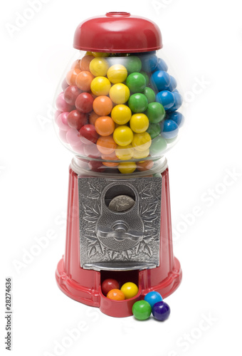 Photo: Gumball machine in Rainbow pattern Gumball machine in Rainbow pattern