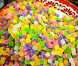 The Colorful of dessert jelly
