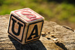 cube with letter usa cube with letter usa